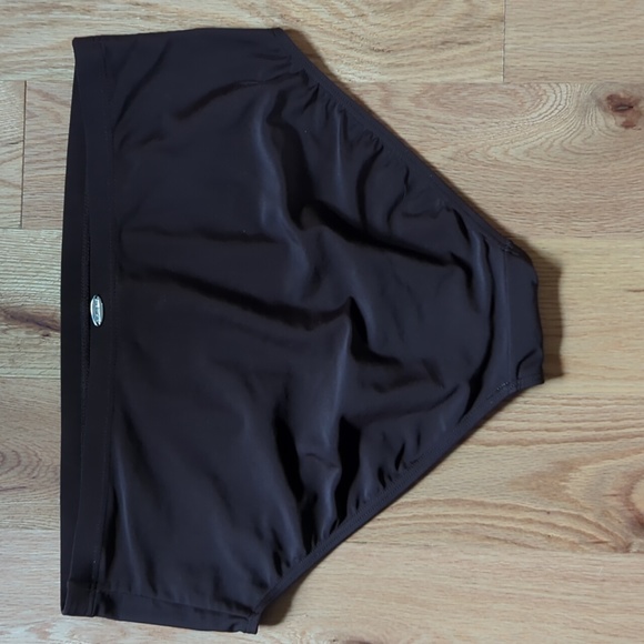 Bikini Bay. High-Waisted Chocolate Brown Bikini Bottom. Size XL. - Picture 2 of 7